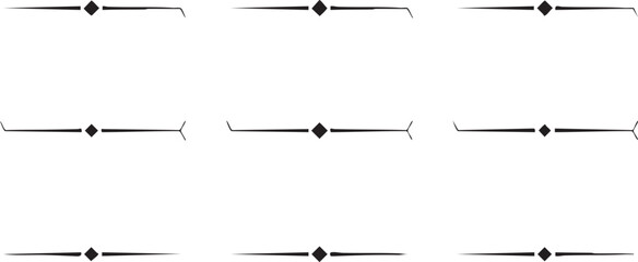 Decorative geometric dividers seamless pattern background. © Monira