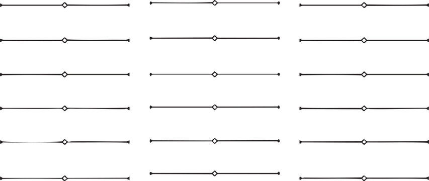 Seamless pattern of decorative geometric dividers.