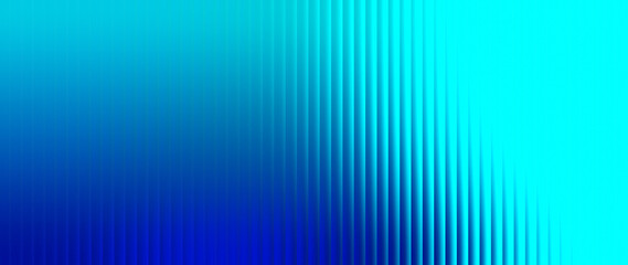 Fototapeta premium Futuristic blue and cyan metallic abstract wave background with glass refraction texture, for professional landing banner and corporate web layout.