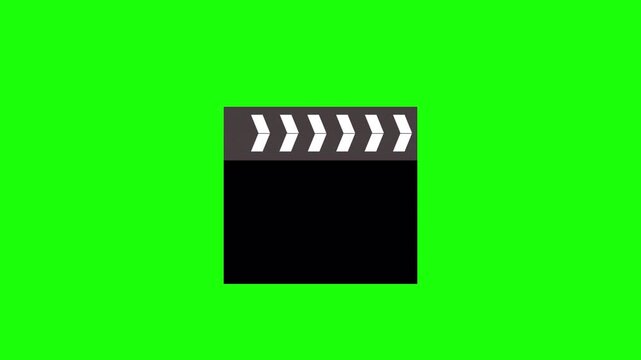Movie clapper board animation on transparent background, deleted scenes  and retake words on film slate for uncut footage, mistake, bloopers, outtakes movie with alpha channel in 4k.