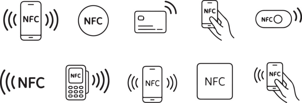 NFC technology icons