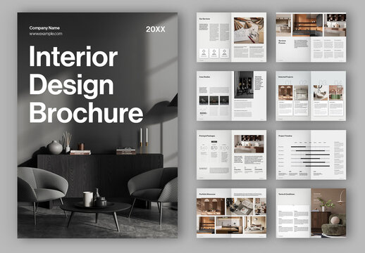 Interior Design Company Profile Layout