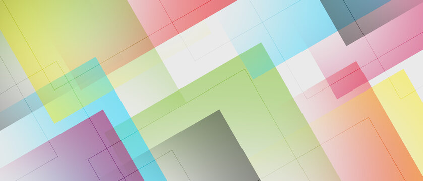 Abstract colorful background with lines and rectangles background