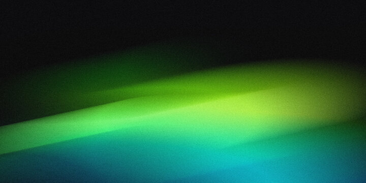 Abstract green gradient background with soft light streak blur smooth dark modern minimalist texture backdrop