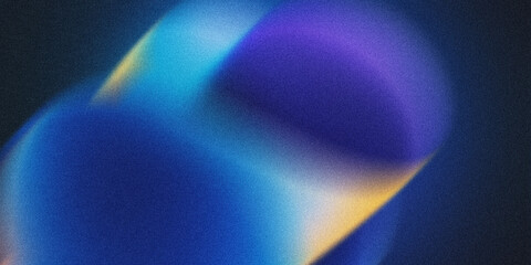Abstract holographic gradient background with blue purple and yellow glow soft blur fluid modern futuristic texture backdrop © abuzay