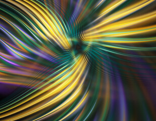 Obraz premium Fractal colored abstract on black background