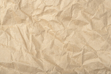 Obraz premium The texture of crumpled craft paper