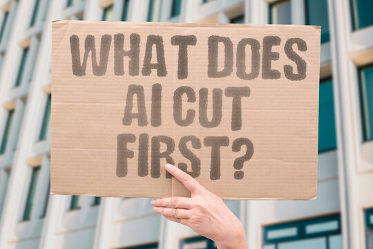 "What Does AI Cut First?" Documented automation rollouts consistently eliminate entry-level and mid-tier administrative roles before others. AI. JOBS. REAL. LABOR. TECH.