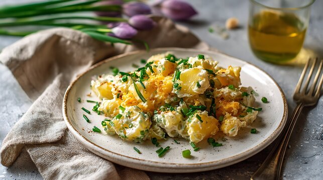 Deviled Eggs with Chives and Paprika Garnish