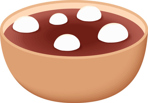 Chinese traditional treat glutinous rice dumpling