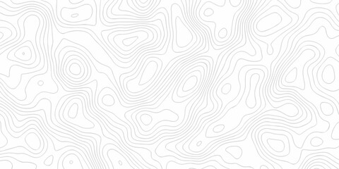 Minimal relief topography map area wallpaper. vector topo paper lines. Topographic contour lines grid map pattern. Geographic hiking mountain art dynamic design. © MdLothfor