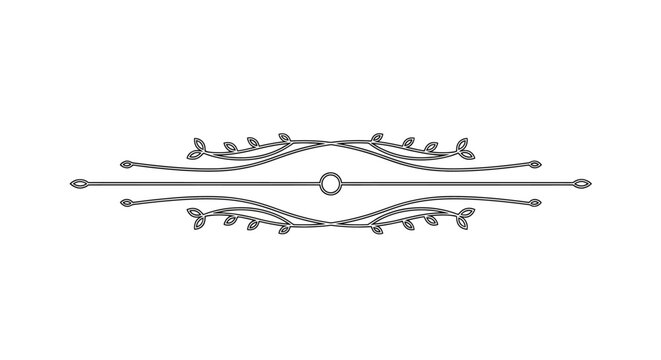Ornate Metallic Decorative Border Design.