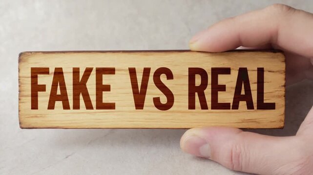 Sign of fake vs real.
