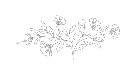 Detailed drawing of several flowers. © Art Sof galery photo