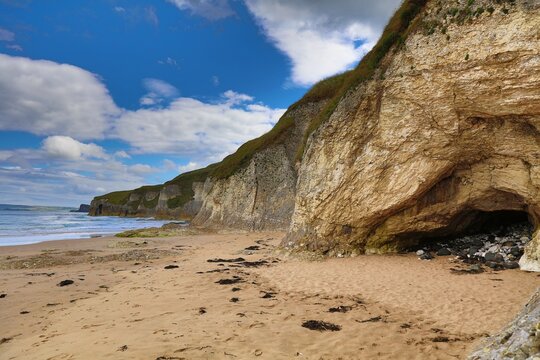 Whiterocks Beach in Portrush, County Antrim in Northern Ireland.