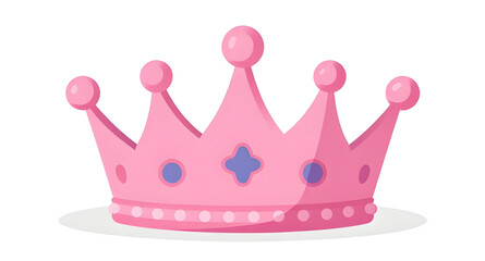 princess crown, pink crown icon, royal tiara, cute crown, fairy tale crown, girly design, queen crown, luxury symbol, crown illustration, royal icon, kids crown, fantasy crown, pink tiara, crown clipa © zpixel