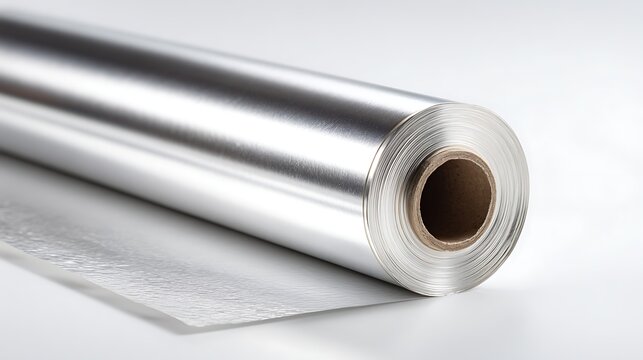 Shiny Aluminum Foil Roll for Cooking / 調理用の光沢のあるアルミホイルロール