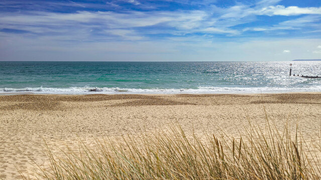 Bournemouth beach, sunny morning 
