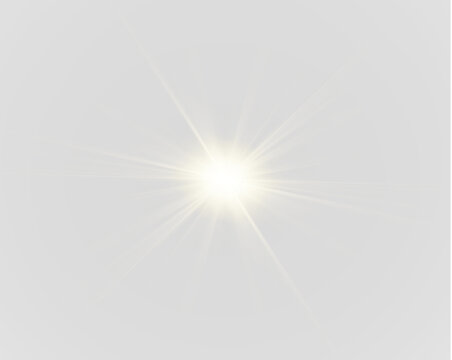 Sun icon with minimal design and elegant radiant beams png