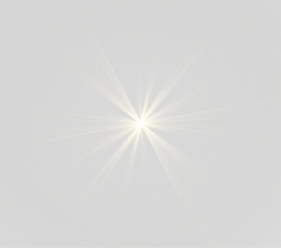 Bright sun illustration with circular core and smooth rays png