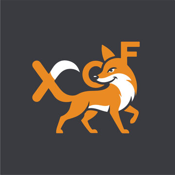 Orange Fox Logo Design 1.