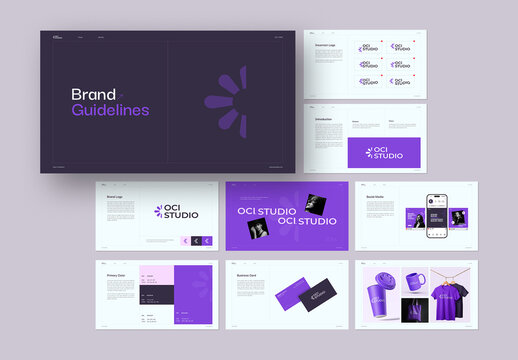 Digital Brand Guidelines Presentation Layout