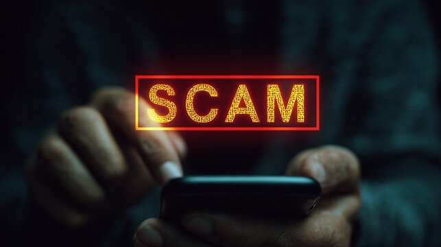 Scam Alert Cyber Crime Anonymous Hacker Background