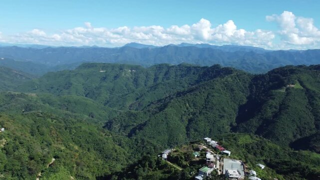 Drone view Shot of Mizoram Hilly Areas