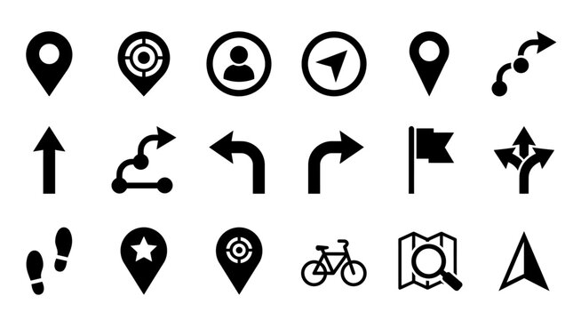 Navigation icons on white background.