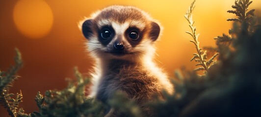 Fototapeta premium absolutely cute animal in nature ,generative AI