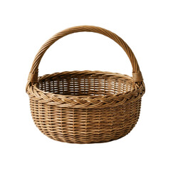 Obraz premium Wicker basket with handle