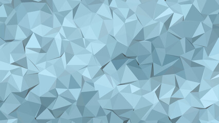 Fototapeta premium Abstract blue geometric triangle mosaic crystal pattern wallpaper background design template