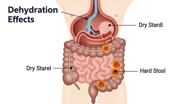 Dehydration Effects on Human Digestive System and Stool Consistency.