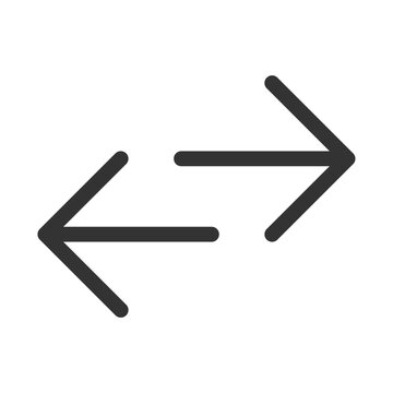 Swap languages pixel perfect linear ui icon. Translator feature. Digital dictionary button. GUI, UX design. Outline isolated user interface element for app and web. Editable stroke. Arial font used