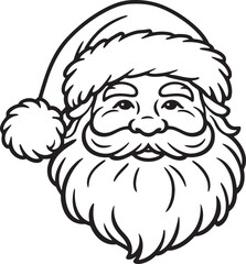 Obraz premium Santa Claus Character Waving Hand Friendly Holiday Illustration Vector