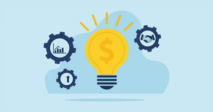 Financial Growth Journey with Investment Strategy, Savings Planning and Business Profit Concept