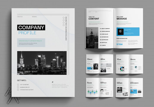 Company Profile Design Template for Corporate Business
