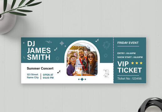Event Party Ticket Template