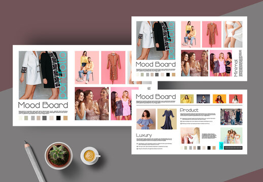 Modern Fashion Mood Board Template