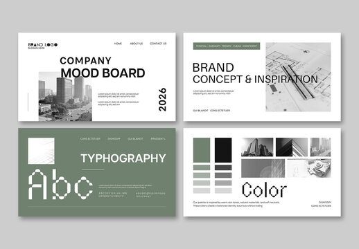 Mood Board Template Design