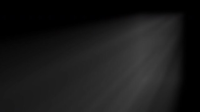 Window shape light rays visual effect. Soft spotlight glow beam display. Sun ray diffuse shine dark background. Moody cinematic atmosphere overlay. Film lighting motion