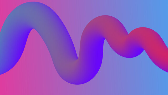 Colorful Gradient Wave Abstract Background with Smooth Fluid Curves, Modern 3D Ribbon Design in Pink Purple Blue Tones, Vibrant Digital Backdrop for Branding, UI, Posters and Creative Layouts