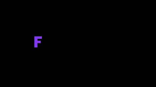 Follow Us animated social media text on black background, subscribe and follow call to action typography animation for branding, marketing and content creator video intro