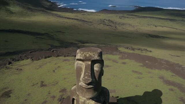 FPV Reveal Of Moai Statues On Easter Island