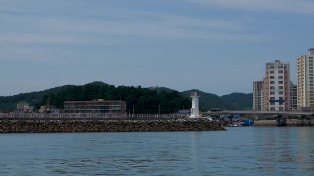 등대, 바다, 대양, 연안, 물가, 경관, 건축, 여행, 네이처, 건물, 그리스, 크레타, 해안선, 지중해, 섬, 경치, 스카이 라인, 도시 풍경, 관광