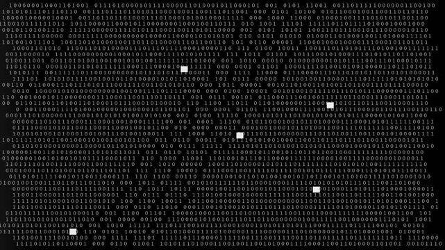 Black background with white dots pattern.