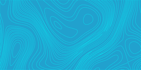 abstract blue topographic line background with wavy contour map pattern for graphic design. fluid, organic topographic contour lines. minimalist vector-style illustration, geographic map © Creative Lis