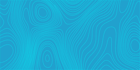 abstract blue topographic line background with wavy contour map pattern for graphic design. fluid, organic topographic contour lines. minimalist vector-style illustration, geographic map © Creative Lis