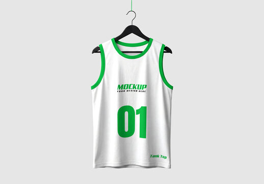 Basketball Jersey Tank Top Mockup