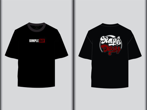 Simple Day Over Size T-Shirt Design